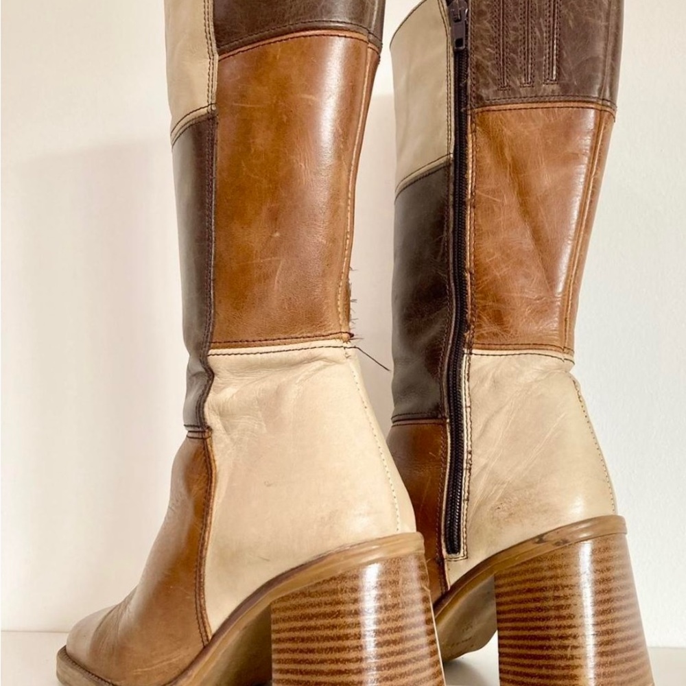 Vintage 90s Mustang Patchwork Boots - Picture 4 of 4